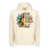 Sandshell she believed she could so she did Premium Hoodie - NancyCooperArtShop