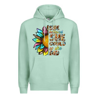 Seafoam she believed she could so she did Premium Hoodie - NancyCooperArtShop
