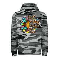 Slate Camo she believed she could so she did Premium Hoodie - NancyCooperArtShop