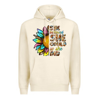 Tofu she believed she could so she did Premium Hoodie - NancyCooperArtShop