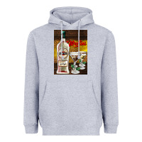 Heather Grey martini Heavyweight Hoodie - AdoDesignShop