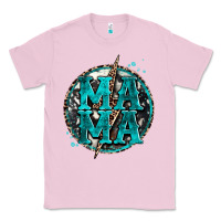 Bubblegum Pink cowhide mama lighting bolt Classic Tee - Zillion Design Studio