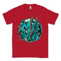 Red cowhide mama lighting bolt Classic Tee - Zillion Design Studio