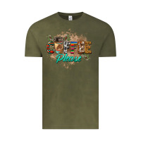 Vintage Olive coffee please Vintage Tee - BarkalooDesign