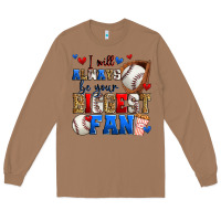 Toasted Coconut i will always be your biggest fan baseball Long Sleeve Tee - Zillion Design Studio