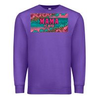 Purple pink roses mama of girls license plate Premium Sweatshirt - Artiststas