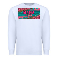 White pink roses mama of girls license plate Premium Sweatshirt - Artiststas