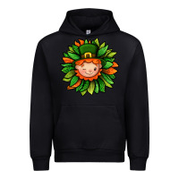 Black St. Patricks Sunflower With Dwarf Urban Hoodie - BundleAndBundleShop