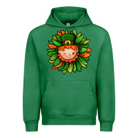 Emerald St. Patricks Sunflower With Dwarf Urban Hoodie - BundleAndBundleShop