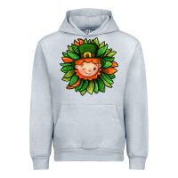 Heather Grey St. Patricks Sunflower With Dwarf Urban Hoodie - BundleAndBundleShop