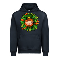 Navy St. Patricks Sunflower With Dwarf Urban Hoodie - BundleAndBundleShop