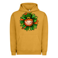 Pigment Peanut Butter St. Patricks Sunflower With Dwarf Urban Hoodie - BundleAndBundleShop