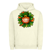 Pigment Pistachio St. Patricks Sunflower With Dwarf Urban Hoodie - BundleAndBundleShop