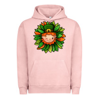 Pigment Salmon St. Patricks Sunflower With Dwarf Urban Hoodie - BundleAndBundleShop