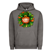 Pigment Tornado St. Patricks Sunflower With Dwarf Urban Hoodie - BundleAndBundleShop