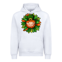 White St. Patricks Sunflower With Dwarf Urban Hoodie - BundleAndBundleShop