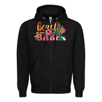 Black beach babe Zipper Hoodie - HRA Design Shop
