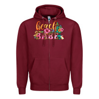 Burgundy beach babe Zipper Hoodie - HRA Design Shop