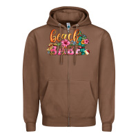 Chestnut beach babe Zipper Hoodie - HRA Design Shop