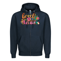 Navy beach babe Zipper Hoodie - HRA Design Shop