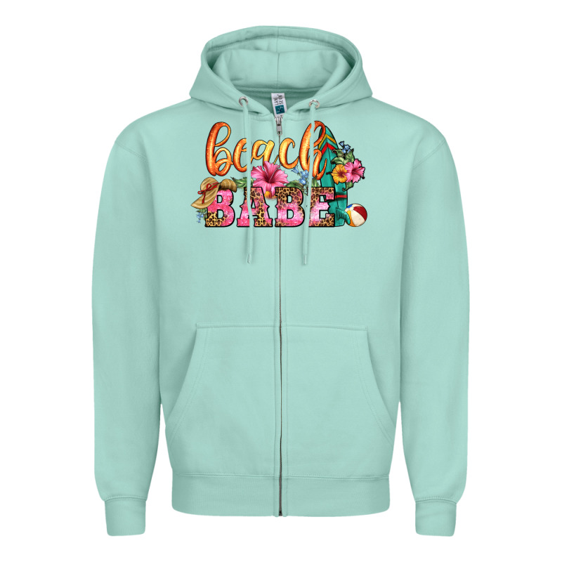 Beach Babe Zipper Hoodie by HRA Design Shop | Teevron