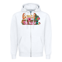 White beach babe Zipper Hoodie - HRA Design Shop
