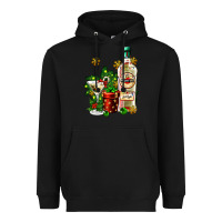 Black cocrtail martini and gift and snow Heavyweight Hoodie - AdoDesignShop