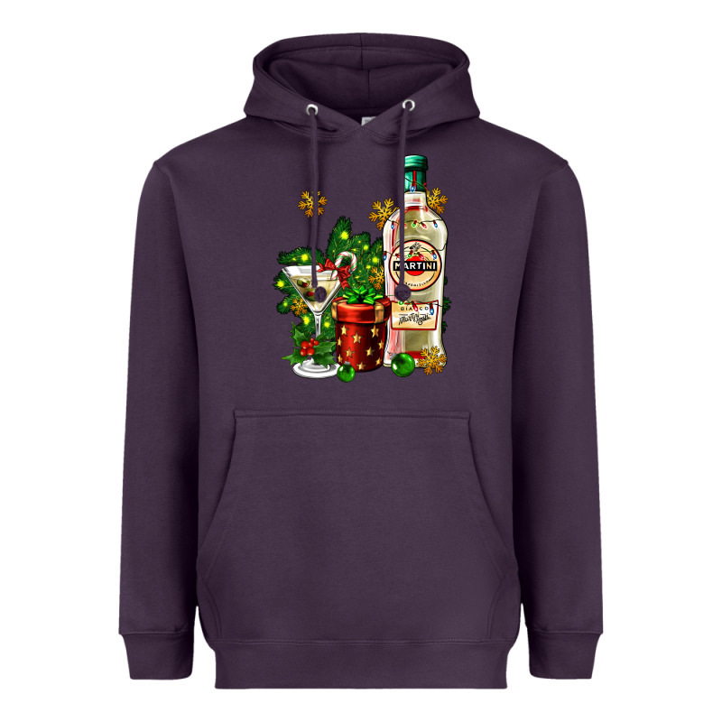 Cocrtail Martini And Gift And Snow Heavyweight Hoodie by AdoDesignShop | Teevron