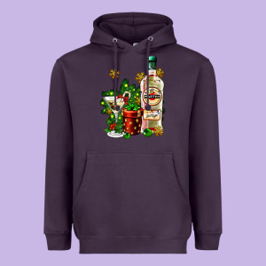 Cocrtail Martini And Gift And Snow Heavyweight Hoodie Designed By Adodesignshop