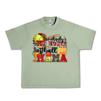 Oil Green somebody's loud mouth softball mama Urban Heavy Tee - Zillion Design Studio