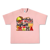 Salmon somebody's loud mouth softball mama Urban Heavy Tee - Zillion Design Studio