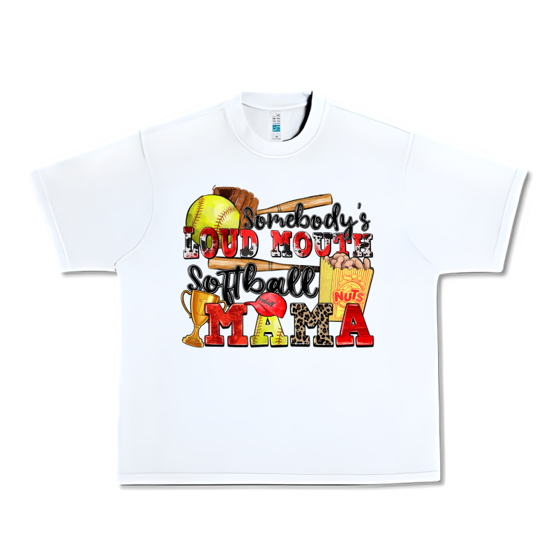 Somebody's Loud Mouth Softball Mama Urban Heavy Tee by Zillion Design Studio | Teevron
