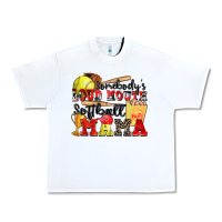 White somebody's loud mouth softball mama Urban Heavy Tee - Zillion Design Studio
