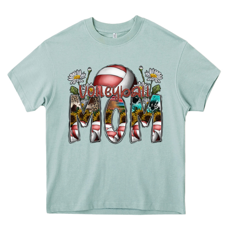 Volleyball Mom Heavy Core Tee by SublimationCraftShop | Teevron