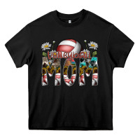 Black volleyball mom Heavy Core Tee - SublimationCraftShop