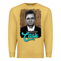 Antique Gold johnny cash Premium Sweatshirt - AdoDesignShop