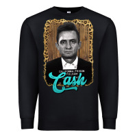 Black johnny cash Premium Sweatshirt - AdoDesignShop