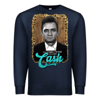 Navy johnny cash Premium Sweatshirt - AdoDesignShop