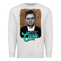 Oatmeal Heather johnny cash Premium Sweatshirt - AdoDesignShop