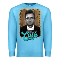 Ocean Blue johnny cash Premium Sweatshirt - AdoDesignShop
