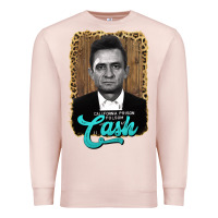 Pale Pink johnny cash Premium Sweatshirt - AdoDesignShop