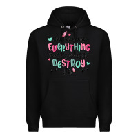 Black she overcame everything that was meant to destroy Premium Hoodie - MaliasSmallBusiness