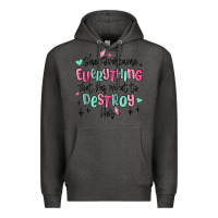 Charcoal Heather she overcame everything that was meant to destroy Premium Hoodie - MaliasSmallBusiness