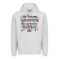Dove Grey she overcame everything that was meant to destroy Premium Hoodie - MaliasSmallBusiness