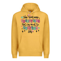 She Overcame Everything That Was Meant To Destroy Premium Hoodie | Teevron