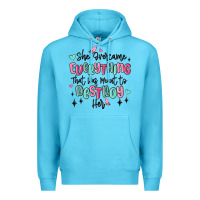 Ocean Blue she overcame everything that was meant to destroy Premium Hoodie - MaliasSmallBusiness