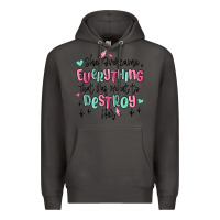 Smoke she overcame everything that was meant to destroy Premium Hoodie - MaliasSmallBusiness