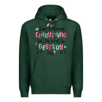 Sports Green she overcame everything that was meant to destroy Premium Hoodie - MaliasSmallBusiness