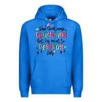 True Royal she overcame everything that was meant to destroy Premium Hoodie - MaliasSmallBusiness