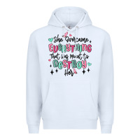 White she overcame everything that was meant to destroy Premium Hoodie - MaliasSmallBusiness